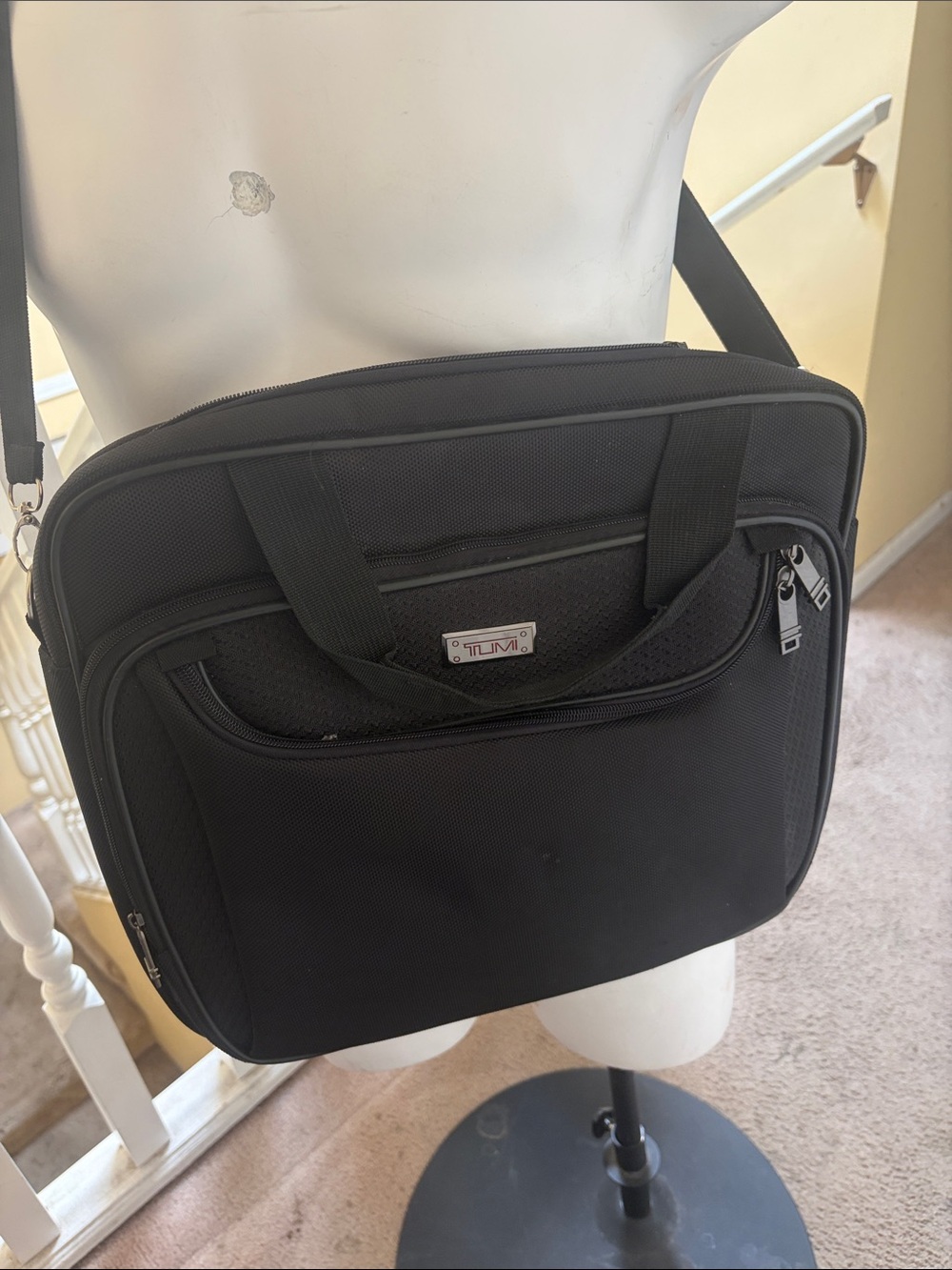 Tumi Black Laptop Messenger Bag